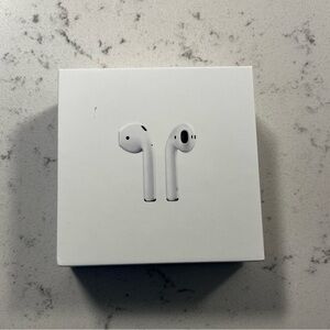 AirPods+ charger. Never been used. Free with laptop purchase and don’t need them